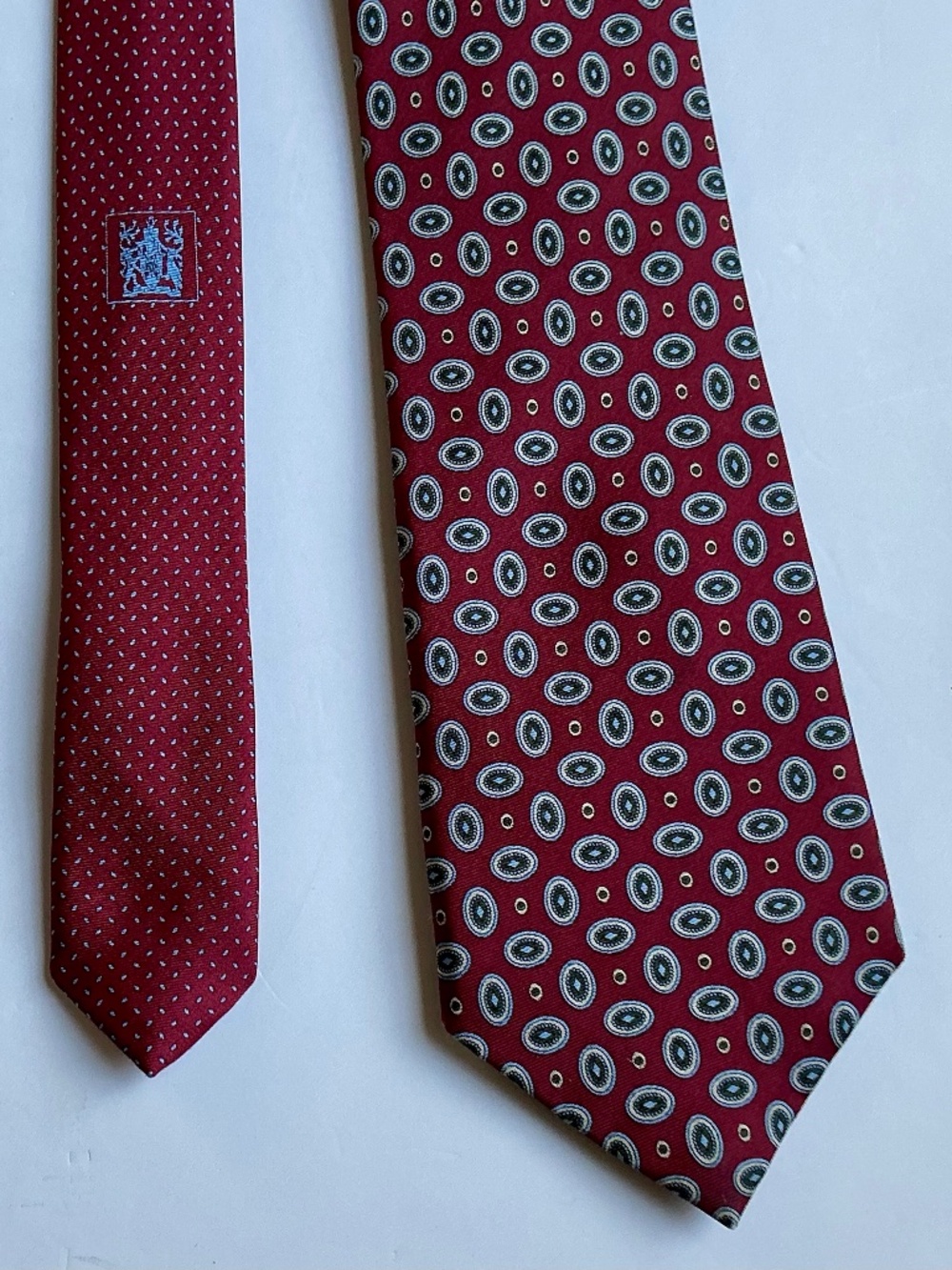 Marks & Spencer classic burgundy colour all silk tie